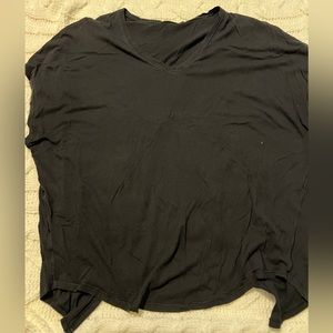 Lululemon Open Back Dolman Sleeve Black Tee